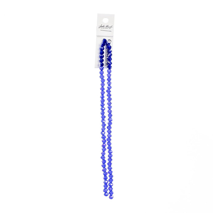John Bead Craft Bead, 4mm x6mm, Transparent Sapphire AB