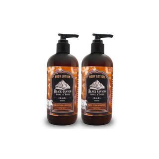 Black Canyon Home and Body Skin Moisturizer, 12 Fl Oz (Pack of 2), Amber Bottle