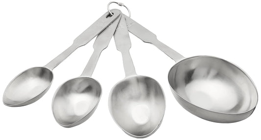 Norpro Stainless Steel 4 Pc Measuring Cup Scoop Shaped Set Metric Equivalents