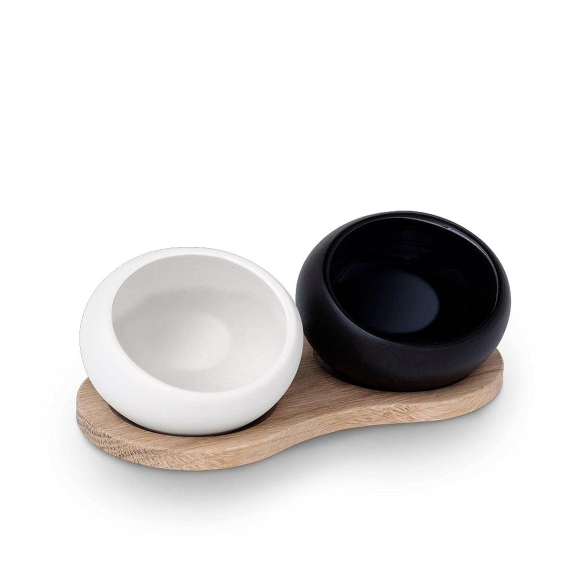 Rosendahl Dishware Bowl, 3.1" x 6.5" x 2.6", Black/White