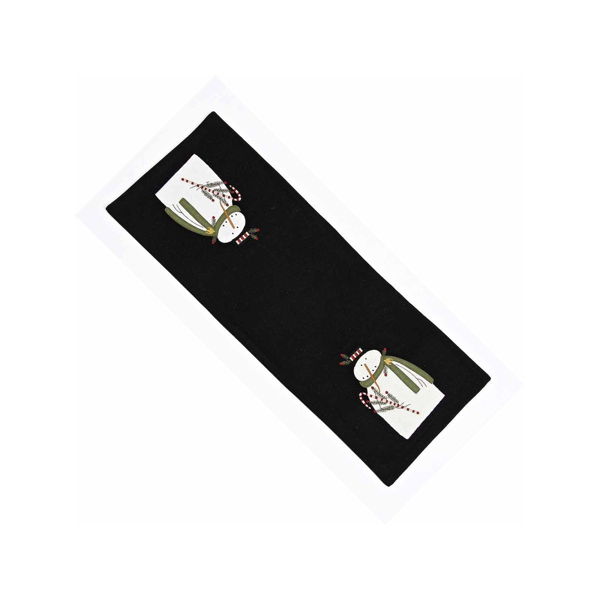Home Collections by Raghu Table Runner, 14 x 36 inch, Black