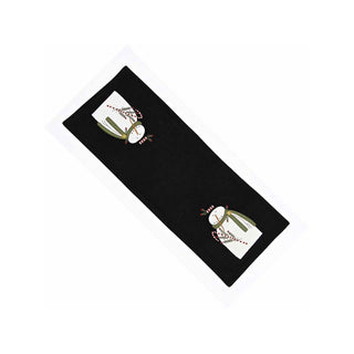 Home Collections by Raghu Table Runner, 14 x 36 inch, Black