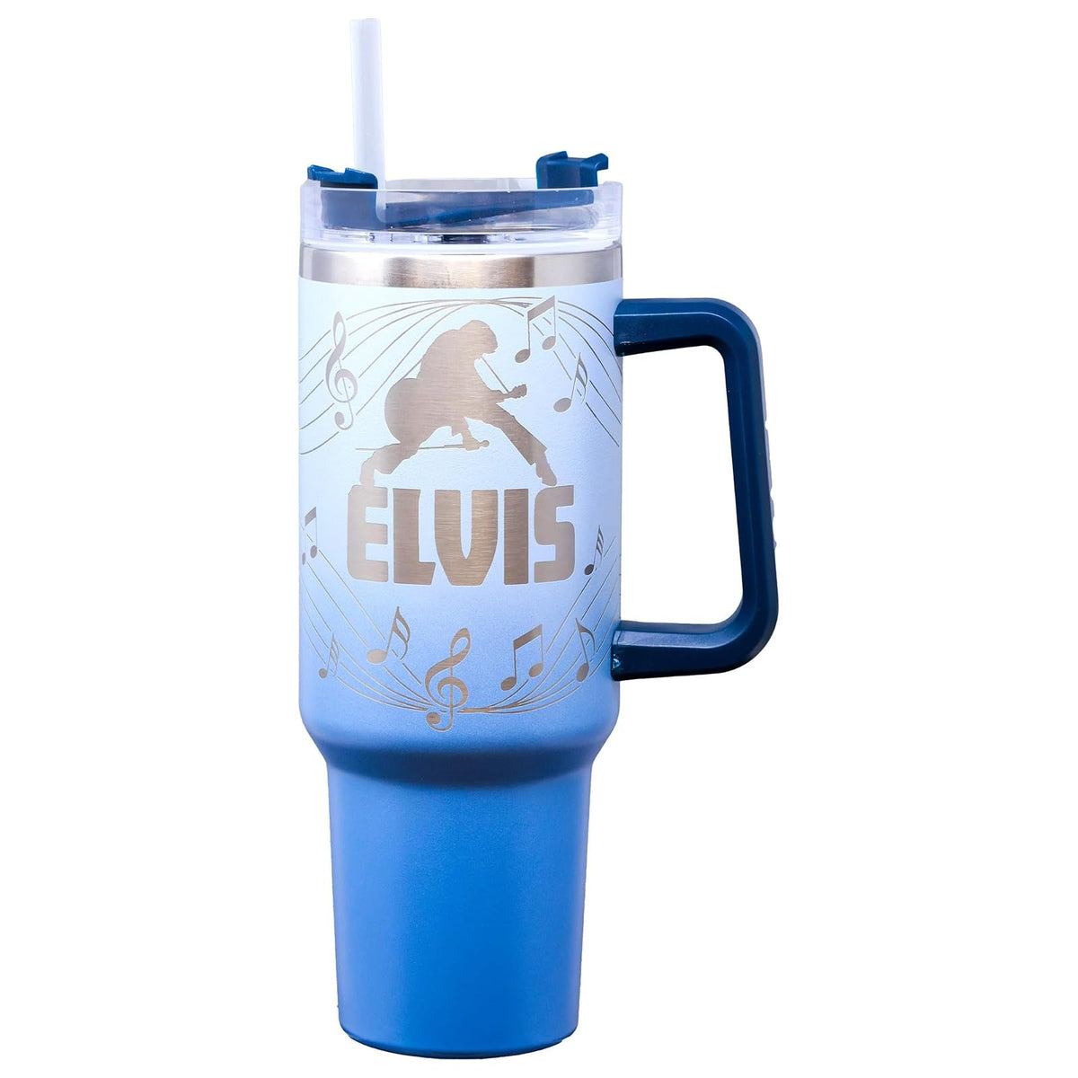 Spoontiques Drinking Cup, 40 Ounces, Elvis, Etched