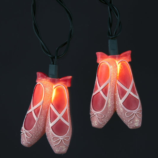 Kurt Adler UL4203 Ballet Slippers Light Set, 10 Light