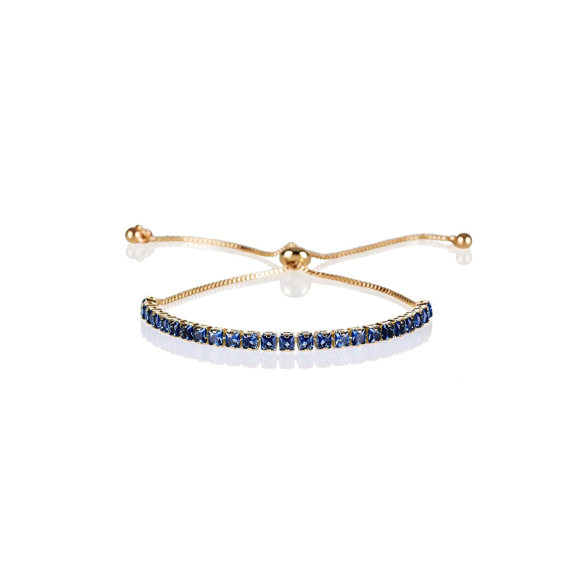 ZAVANA Bracelet, Adjustable, Gold/Blue
