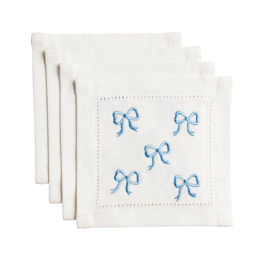 Mud Pie Cloth Napkin, 6" x 6" (Set of 4), White