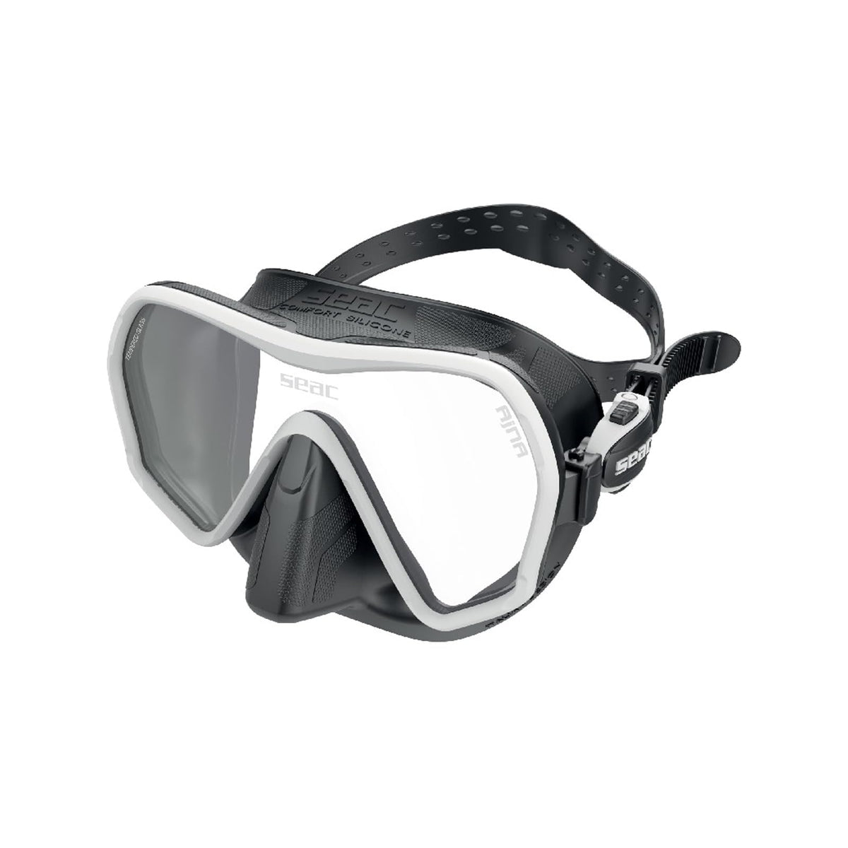 SEAC Dive Mask, One Size, white