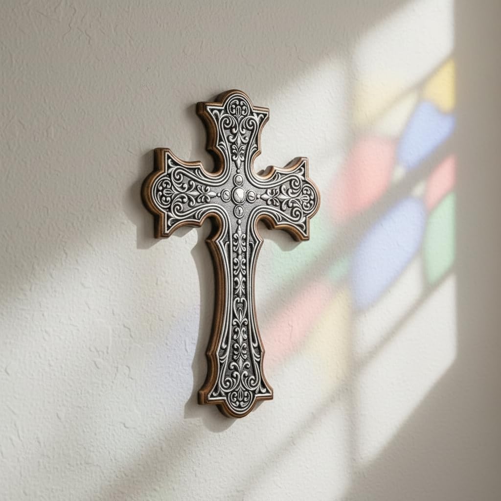 Comfy Hour Wall Art, 7.9"L x 0.6"W, Antique Silver