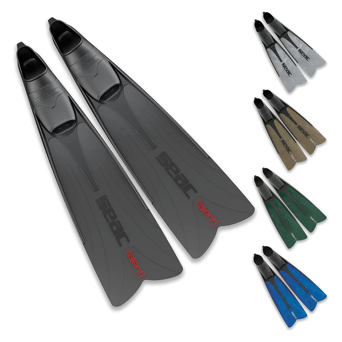 SEAC Swim Fin, 8/8.5, Black