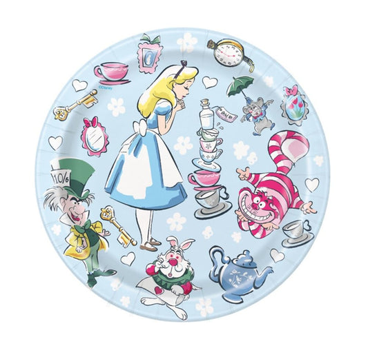 Unique Industries Alice in Wonderland 7" Dessert Plates (8)