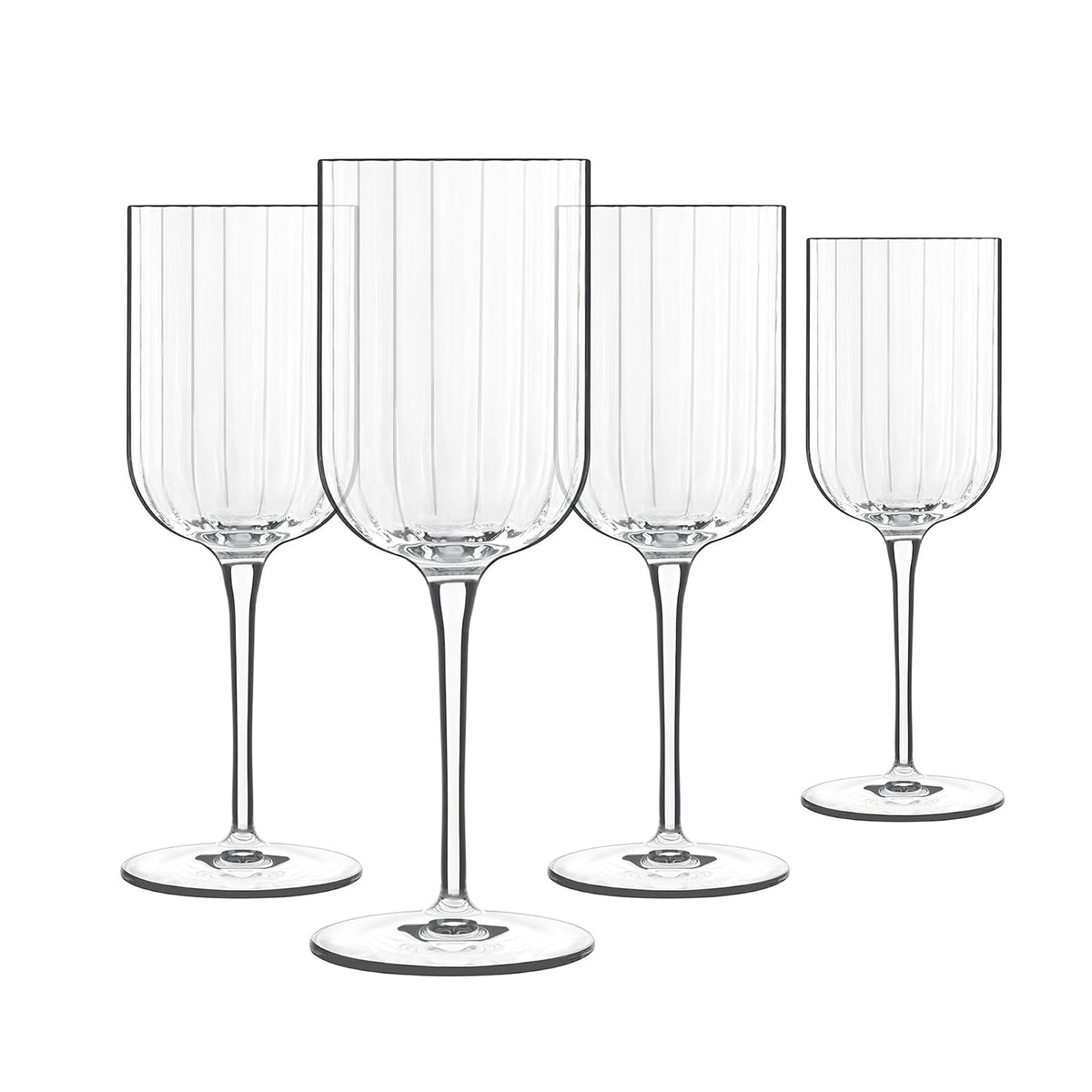 Luigi Bormioli Rocco 11284/01 Bach 13.5 oz Red Wine Glasses Clear, Set of 4