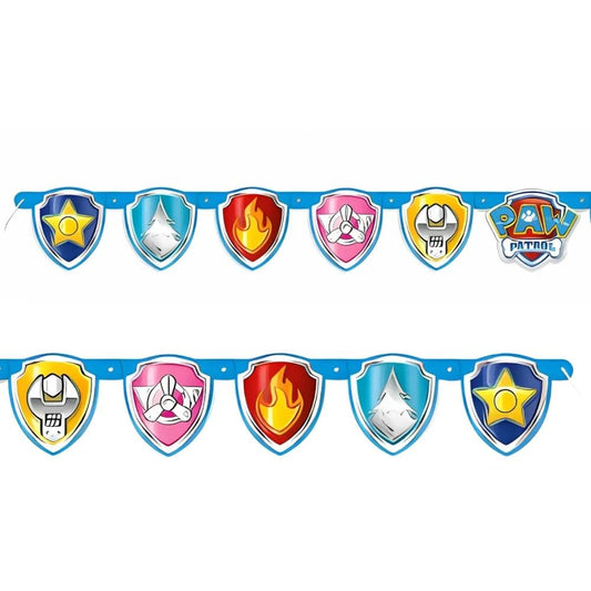 Unique Industries Unique Paw Patrol Large Jointed Banner-1 Pc, 6.5ft, Multicolor