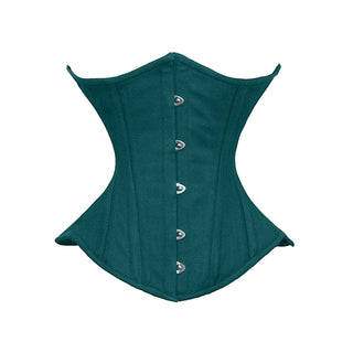luvsecretlingerie Corset, Medium, Dark Green Cotton (Normal Torso-fit Well for 1