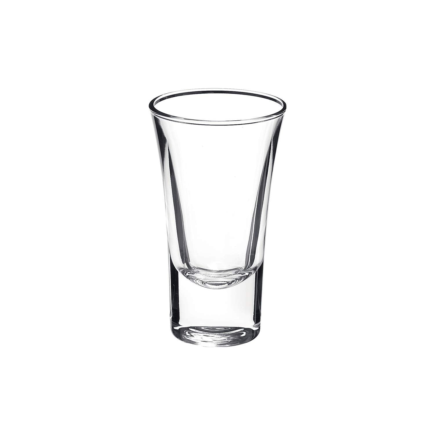 Bormioli Rocco Dublino Collection Shot Glasses - Set of 6 Clear Shot Tumblers With Heavy Base  2-Ounce Shooter Glass For Spirits & Liquors  Classic European DesignDrinkware For Bar, Pub & Home Use