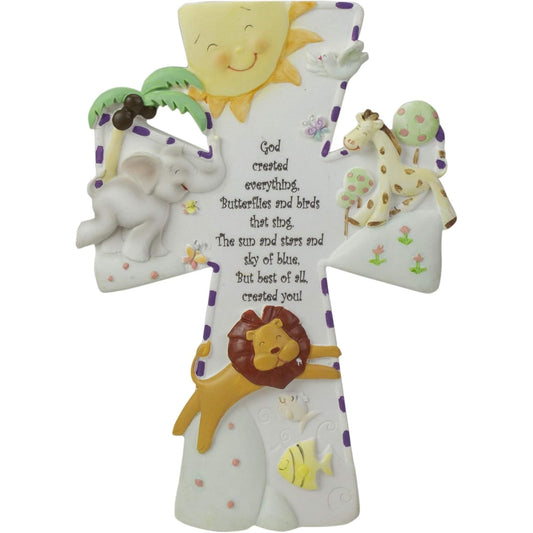 Roman "God Created Everything" 7" Wall Cross
