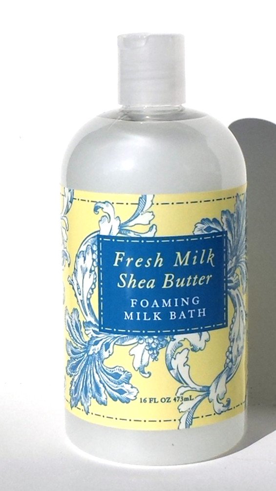 Greenwich Bay FRESH MILK Bubble Bath, Foaming Milk Bath with Buttermilk, Shea Butter and Cocoa Butter 16 oz.