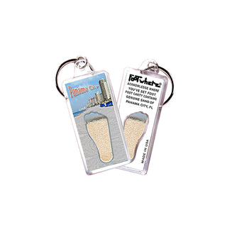 FootWhere Keychain, Small, Pc105 - Oceanview