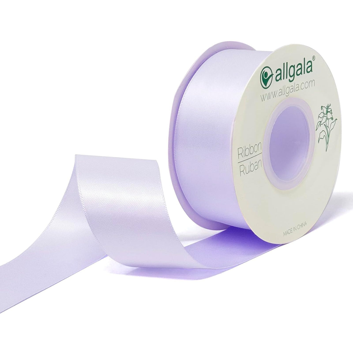 allgala Decorative Ribbon Trim, 1.5"x25 yd, Lavender