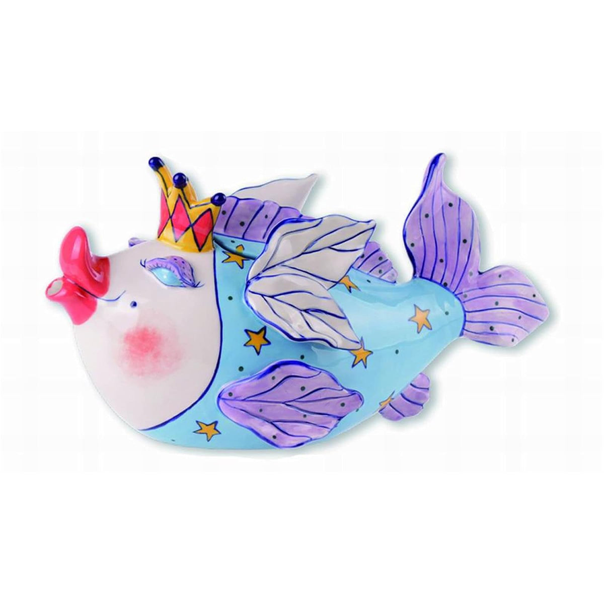 Blue Sky Clayworks Teapot, 12.5" L x 5.5" W x 6" H, Multicolor