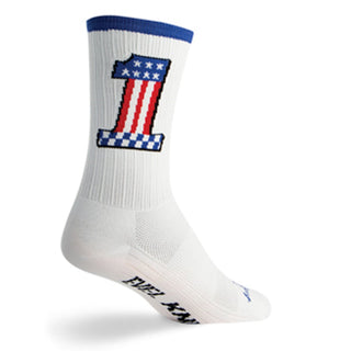 SockGuy, SGX Performance Socks, 6-Inch Cuff Height - Small/Medium, Evel 1
