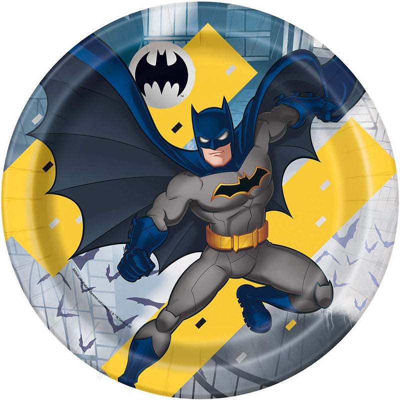 Unique Batman Round Dinner Plates - 8 Pcs, multicolor, one size