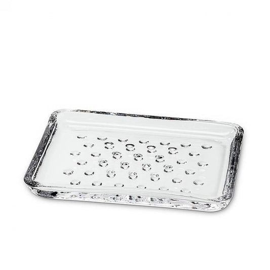 Abbott Collection  27-Pure Simple Rectangle Soap Dish, 5 inches L, Clear