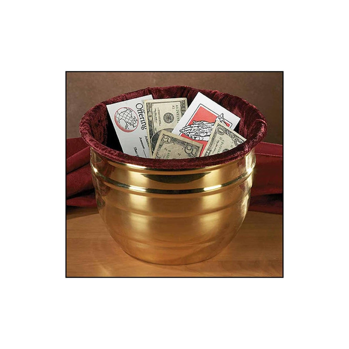 Christian Brands Planter, 10 inches in diameter and 7 3/4 inches in height, Burg
