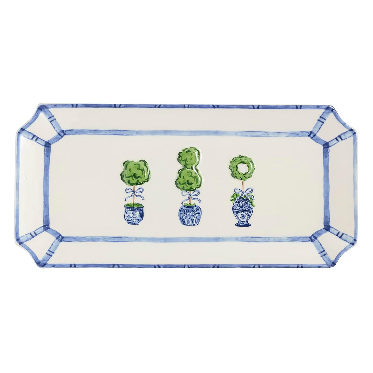 Mud Pie Tray, 6 3/4" x 14 1/2", Green