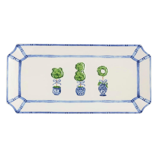 Mud Pie Tray, 6 3/4" x 14 1/2", Green