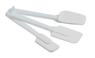 Norpro 3 Piece Plastic Spatula Set, One Size, White