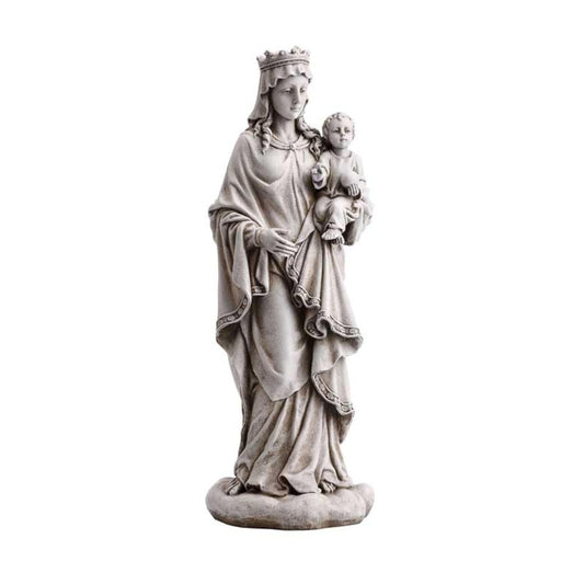Christian Brands 18.5" Mary Queen of Heaven with Child Garden Statue