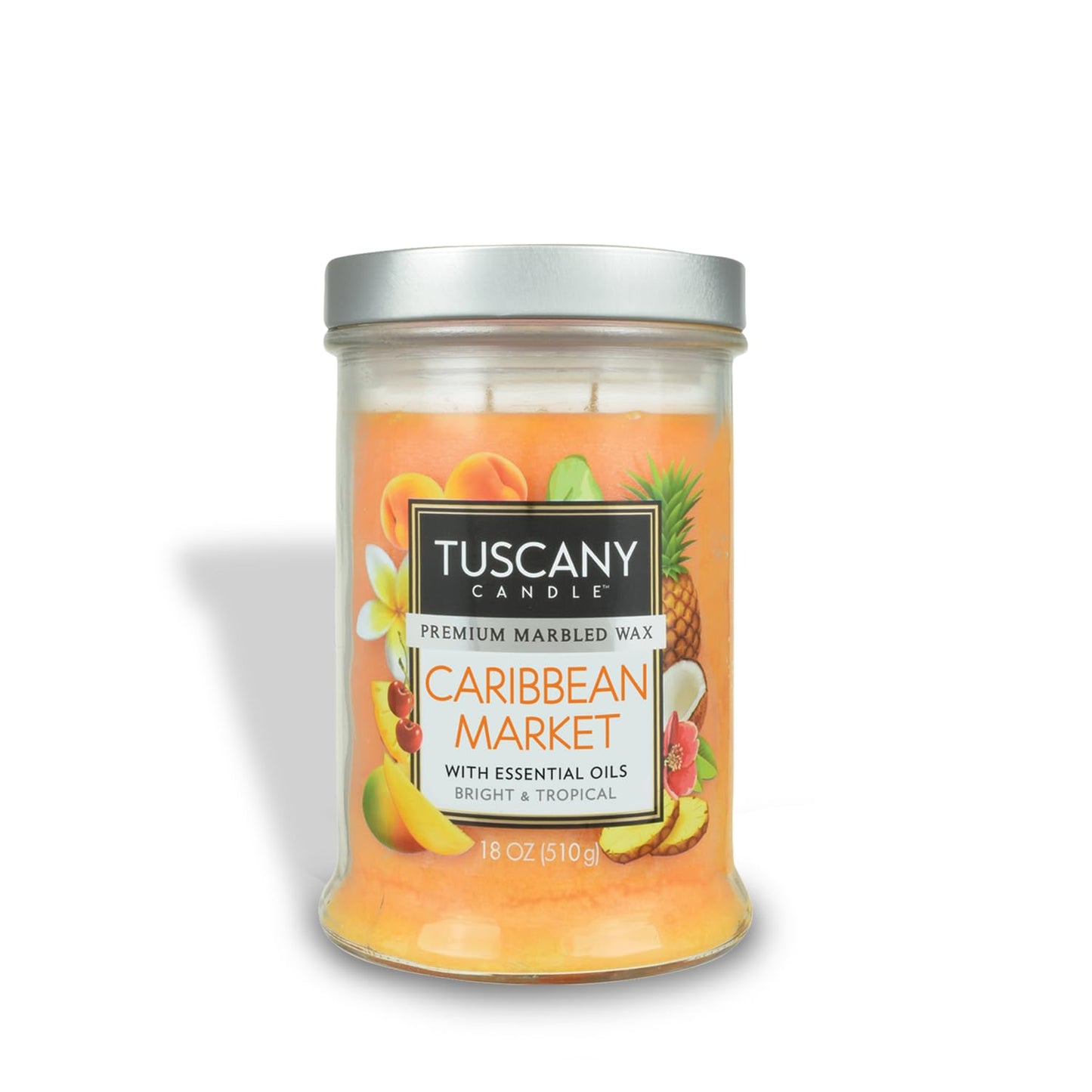Empire Candle 18oz Tuscany, mottled, bronze lid- Caribbean Market