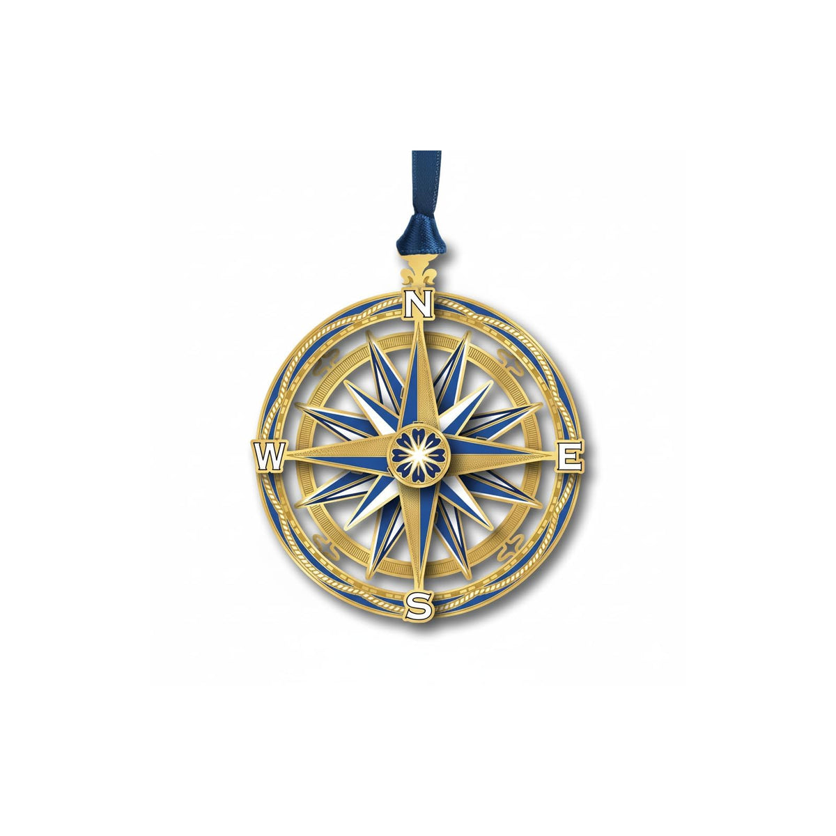 Beacon Design Hanging Ornament, 2.25" x 2.25", Gold