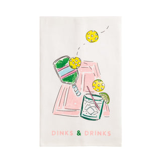 Mud Pie Towel, 26" x 16 1/2", Dinks Drinks
