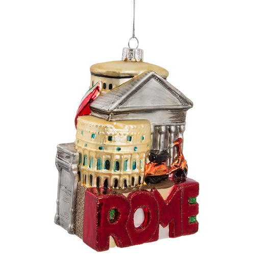 Kurt Adler 5-Inch Glass Rome Cityscape Ornament