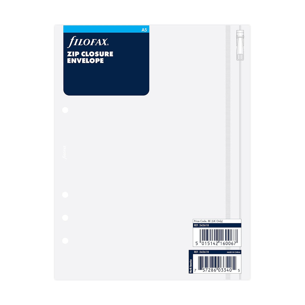 Filofax Envelope, A5, Clear