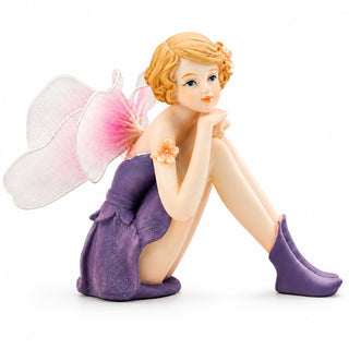Comfy Hour Figurine, 3.8", Violet and Pink