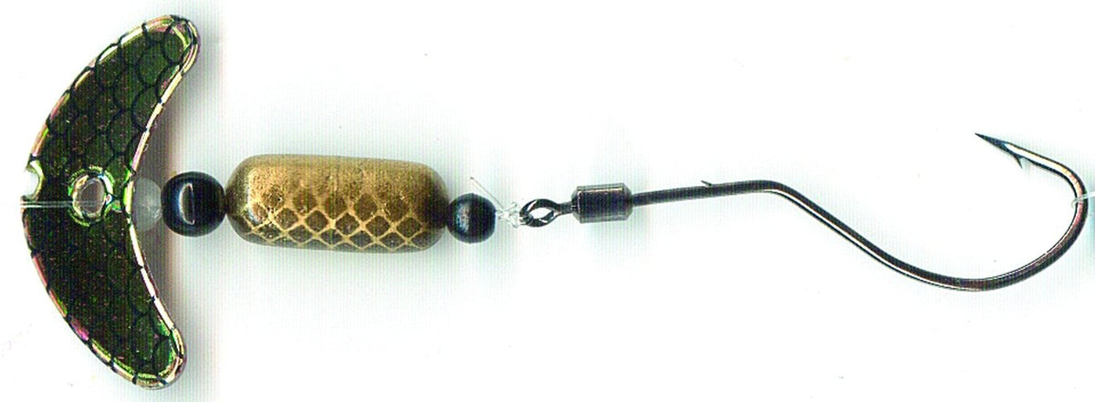 Mack's Lure Fishing Hook, One Size, Chartreuse Green Tiger