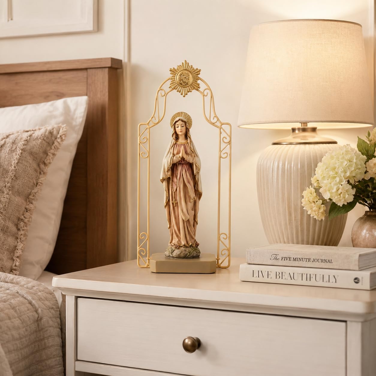 Comfy Hour The Story of Jesus Nativity Scene Collection 11" Religious Praying Virgin Mary Statue, The Blessed Mother of The Immaculate Concepcion Home Madonna Figurine, Polyresin