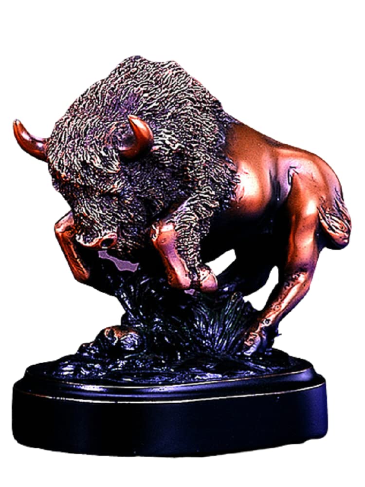 Marian Imports F53148 Buffalo Bronze Plated Resin Sculpture