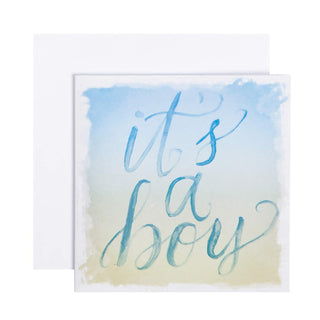 C.R. Gibson 'Its a Boy' Baby Shower Gift Enclosure Card, 3.5 x 0.1 x 3.3 inches, 12 Pieces