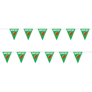 Beistle Banner, 11" x 12', Green/White/Brown