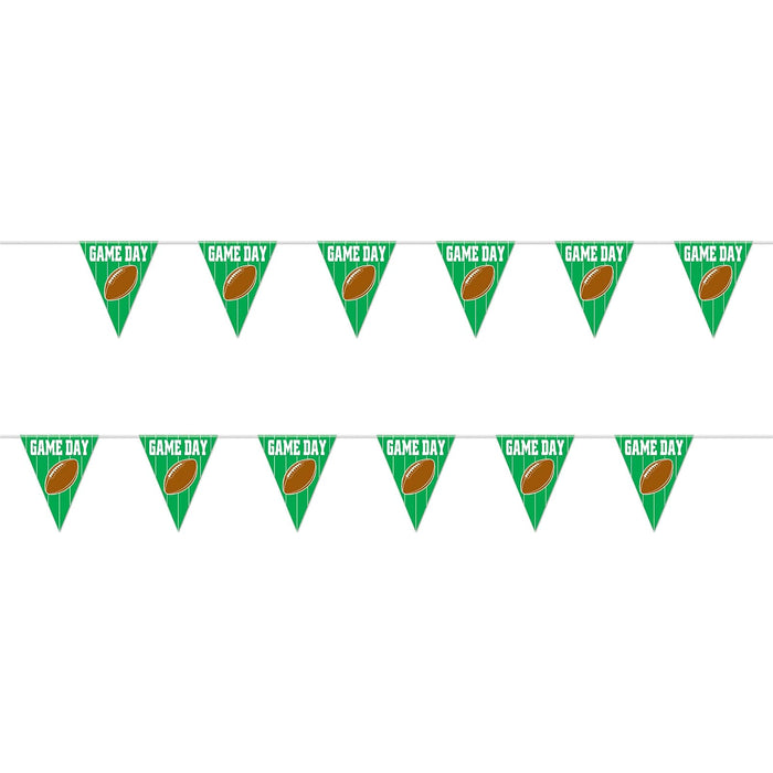 Beistle Banner, 11" x 12', Green/White/Brown