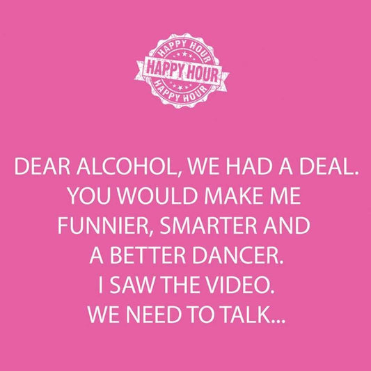 Paperproducts Design Disposable Napkin, 5" x 5", Dear Alcohol