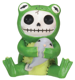 Pacific Trading Froggie Frog Furry Bones Figurine Display