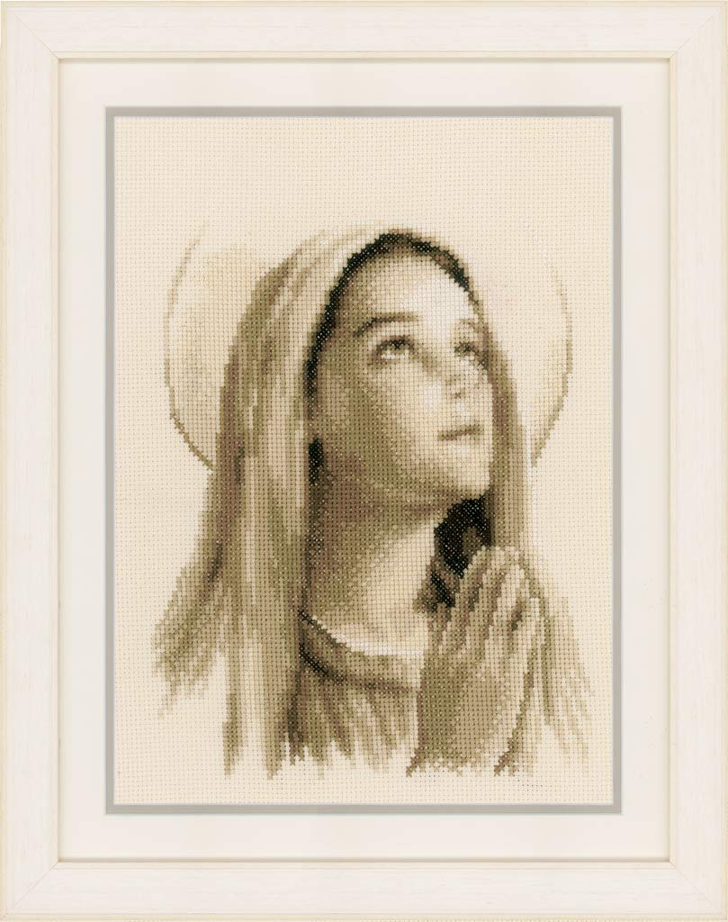 Vervaco Counted Cross Stitch Kit Holy Mary 8" x 10"