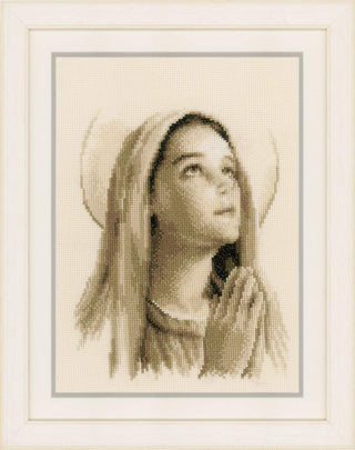 Vervaco Counted Cross Stitch Kit Holy Mary 8" x 10"