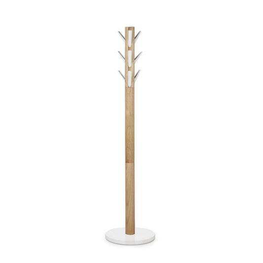Umbra Flapper Modern Coat Rack, Natural/White