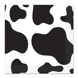 Beistle Disposable Napkin, Luncheon Napkins, Black, White