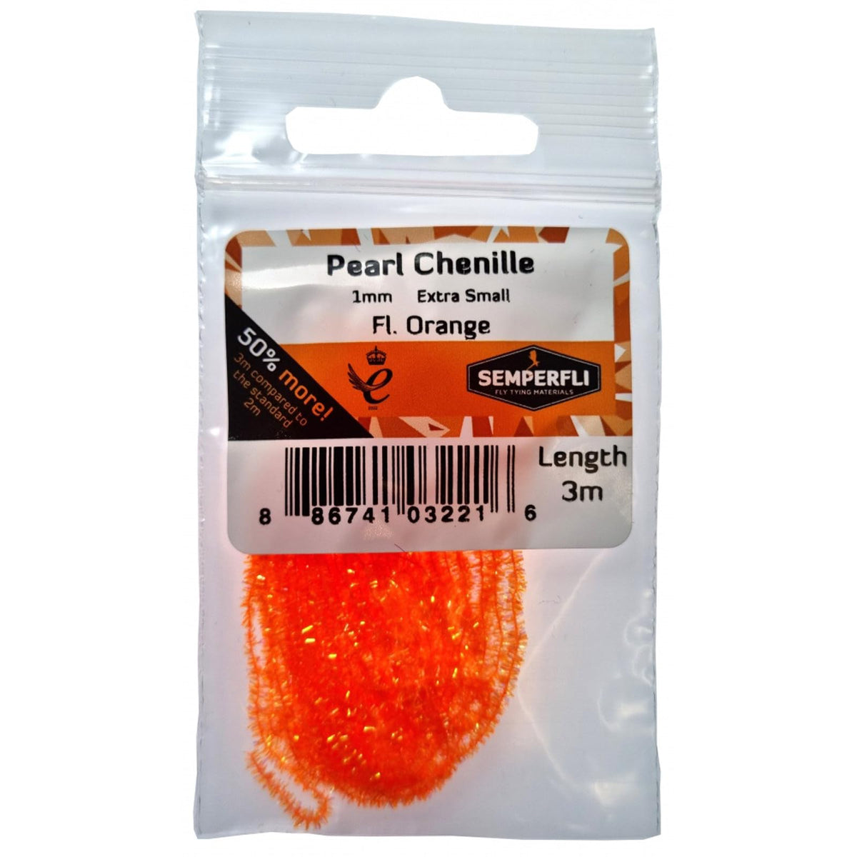Semperfli Yarn, 3mm Small, Orange